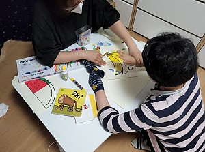 2022년 성인뇌병변장애인 1:1 방문미술치료 '내가그린세상' 8월 활동